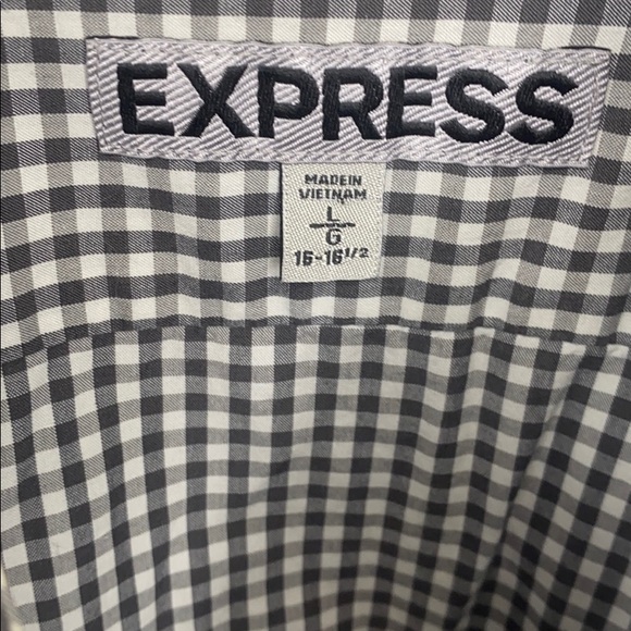 Men’s casual button down Express dress shirt. L - Picture 3 of 4